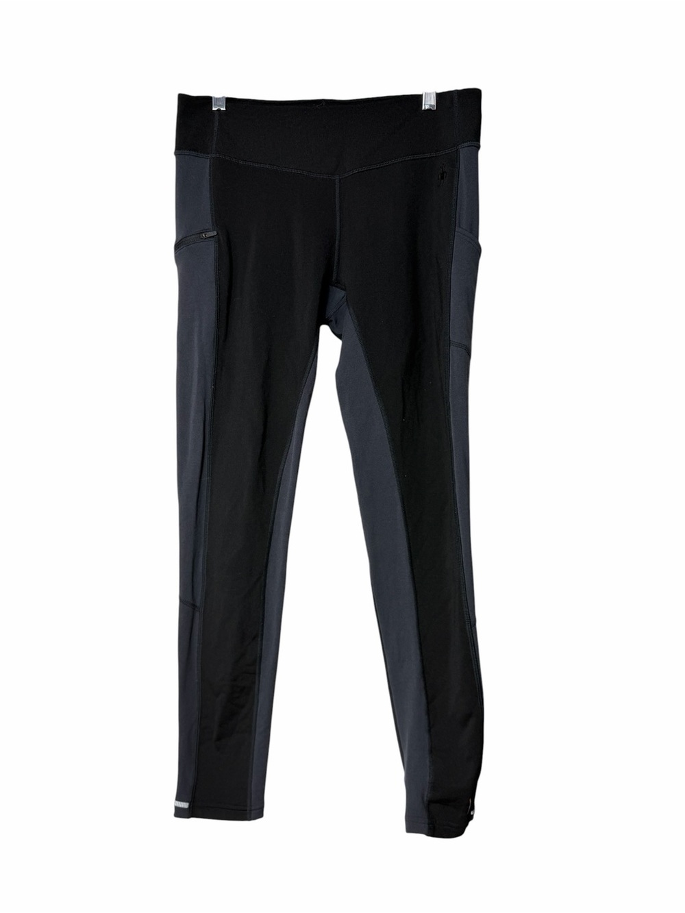 Smartwool Merino Sport Fleece Pants Women's Medium Black Grey Running Leggings